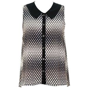 High Low Polka Dot Sleeveless Top